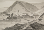 Daniell, William RA (1769-1837): Polperro, Cornwall, dated 1825, aquatint print, 27.4 x 40 cms.