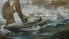 Hemy, Charles Napier RA RWS (1841-1917): Haul Aft!, 1650448328, 122 x 214 cms. Presented by De Pass, Alfred A.