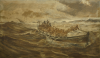 Hemy, Charles Napier RA RWS (1841-1917): The Bob Newbon Lifeboat, gouache over a wash on paper adhered to canvas, 144 x 246 cms. Presented by De Pass, Alfred A.