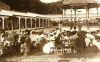 Falmouth Summer School. Tea in Gyllyngdune Aug 1915 No.1, publisher: Bragg. E.A, dated 1915, photographic postcard, 8.7 x 13.7 cms.
