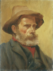 Lanyon, Miss Katherine (1862-1928): Edwin 'Neddy' Hall (1841-1909), Boatman, Custom House Quay, Falmouth, oil on board, 31 x 23.5 cms.