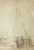 Unknown artist: The reconstruction of the Killigrew monument 1871, photograph, 15.5 x 10.7 cms. Presented by Rhodes, Mrs. Daughter of Town Clerk Armitage.