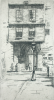 Thomson, Louis (Louisa) (born 1883): Entrance to St Bartolomew's, London 1937, signed, etching, 28.2 x 17.5 cms.