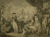 Brown, Mather Byles (1761-1831): The Quarter Deck of the Queen Charlotte 1 June 1794, engraver: Orme, Daniel, stipple engraving, 44.5 x 59 cms. Presented by Alfred A. De Pass.