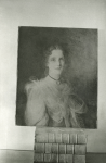 Unknown artist (19th century): Photograph of a family portrait in De Pass's residence, Cliffe House, Falmouth, photograph, 15 x 10.5 cms. Presented by Catherine Wallace.