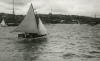 Unknown artist (19th century): Tuke racing his boat, Falmouth Bay - De Pass's photograph album, photograph, 10.5 x 15 cms. Presented by Catherine Wallace.