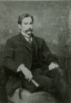 Unknown artist (19th century): Photograph of a Portrait of Alfred A. De Pass by Henry Scott Tuke, photograph, 15 x 10.5 cms. Presented by Catherine Wallace.