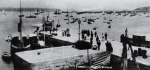 Unknown artist: Market Strand, Falmouth, photograph, 12 x 26 cms.