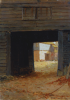 Richardson, John Thomas (1860-1942): The Manor Yard, The Bar, Falmouth, signed and dated 1927, oil on panel, 35 x 25 cms. Presented by the artist's wife 1939.