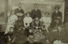 Hemy, Charles Napier RA RWS (1841-1917): The Hemy and Freeman family - (Winifred Freeman 1866-1961 standing far right with hat), photograph, 20.6 x 29.7 cms.