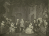 Hogarth, William (1697-1764): Beggar's Opera, Act III, 'When my hero in Court appears'., dated 1790, engraving, 49.5 x 62 cms. Presented to the Corporation of Falmouth in 1927 by Alfred A. De Pass, in memory of his sons.