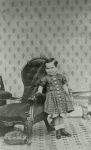 Unknown artist: Alfred A. De Pass as a child in England, photograph, 15 x 11 cms. Presented by Wallace, Catherine.