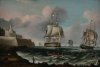 Spencer, Richard Barnett (active 1840-1874): A Ship of the Line Entering Malta, oil on canvas, 22.9 x 33 cms. Presented by De Pass, Alfred A.