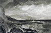 Turner, Joseph Mallord William RA (1775-1851): Pendennis Castle, Cornwall: Scene after a Wreck, engraver: Cooke, George, publisher: Murray, John, dated 1817, Line engraving, Part V, R101, Image size: 158 x 238mm,  Plate mark size: 234 x 310mm,  Sheet size: 300 x 442mm.