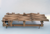 Markey, Peter (1930-2016): Wave Machine, wooden automaton, 44.5 x 21 cms x 88.4 cms. Presented by the artist in 1996.