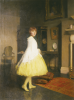 Ronaldson, Thomas Martine (1881-1942): Lesley in the studio, signed and dated 1923, oil on canvas, 102 x 76 cms. Presented to the Corporation of Falmouth in 1923 by Alfred A. de Pass, in memory of his sons.