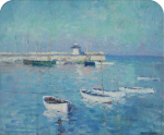 Osborn(e), William Evelyn (1868-1906): St Ives Pier (Smeaton's Pier), signed, inscribed Wm. E Osborn, oil on canvas, 51 x 61 cms. Presented by De Pass, Alfred A.