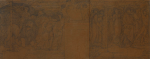 Burne-Jones, Sir Edward Coley ARA OWS (1833-1898): Study for The Mask of Cupid from Edmund Spenser's The Faerie Queene, pencil on tracing paper adhered to card, 34.5 x 108.7 cms. Presented by Alfred De Pass.