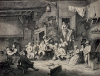 van Ostade, Adriaen (1610-1685): Dance in a Tavern, signed, engraving, 26 x 33 cms. Presented in 1923 by Alfred A. De Pass in memory of his sons.