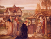 Wilmer, John Riley (1883-1941): The Holy Family/The Adoration of the Magi, signed and dated 1911, watercolour and bodycolour on board, 36.2 x 46.3 cms. Presented to the Corporation of Falmouth in 1923 by Alfred A. de Pass, in memory of his sons.