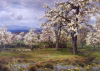 Parsons, Alfred RA RWS (1847-1920): The Pear Orchard, signed, oil on canvas, 78.5 x 110.5 cms. Presented by Miss C.Dobbing.