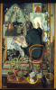 Whicker, Fred (1901-1966): Gwen in the Studio, signed, oil on board, 99 x 60 cms. Presented by Mrs E. Beecroft.