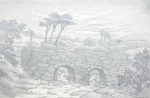 Martin, William A. (1899-1988): Stone bridge in rural landscape, pencil, 18 x 24.6 cms. Presented by Moss, Ruth. Bequest.