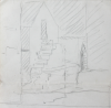 Martin, William A. (1899-1988): Sketches folded into five sections, pencil, 13.6 x 51.9 cms. Presented by Moss, Ruth. Bequest.