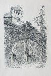 Martin, William A. (1899-1988): Bridge and stone building, signed, relief print, 16.6 x 25.3 cms. Presented by Moss, Ruth. Bequest.