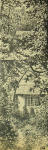 Martin, William A. (1899-1988): Bottom section house among trees and top section woodland scene, signed, ink, 6 x 18.7 cms. Presented by Moss, Ruth. Bequest.