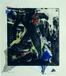 Gardner, Grace (1920-2013): Thassos 3, signed, signed and inscribed with title in pencil, etching & collage, 45.8 x 42.2 cms. Presented by the artist.