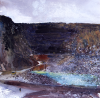 Jackson, Kurt (born 1961): Carnsew: Across the Quarry 6 January 1998, watercolour and bodycolour, 28 x 28 cms. Presented by the artist. 
 We will credit the artist at all times.