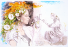 Ward, John CBE RA (1917-2007): Flora gave me fairest flowers, Bilting, signed and dated 1991, coloured lithograph, 61.3 x 85.4 cms.