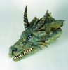 Soord, Clive: Sea Dragon, signed, stoneware clay, 30 cms long. Commissioned by Falmouth Art Gallery as part of the Ceramica  Project.