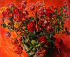 Newton, Kenneth (1933-1984): Roses in Celebration of Queen Mother's Jubilee, 1976, signed and dated 1976, oil on canvas, 122 x 147.3 cms. The Richard Harris Gift.