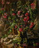 Newton, Kenneth (1933-1984): Japonica and brass jug, 1970, signed, oil on canvas, 91.4 x 76.2 cms. The Richard Harris Gift.