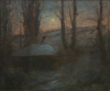 Richardson, John Thomas (1860-1942): The Woodcutter's Cottage, Prislow, Falmouth, signed and dated 1917, oil on canvas, 38.5 x 46 cms. Presented by Mrs Margaret Morris.