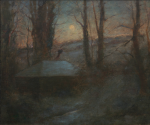 Richardson, John Thomas (1860-1942): The Woodcutter's Cottage, Prislow, Falmouth, signed and dated 1917, oil on canvas, 38.5 x 46 cms. Presented by Mrs Margaret Morris.