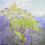 Williams, Marjorie (nee Murray 1880-1961): Sketchbook, signed and dated 1923-1924, watercolour, 32 x 26 cms. Presented by Mariella Fischer Williams MD in 2003.