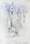 Williams, Marjorie (nee Murray 1880-1961): Sketchbook, signed and dated 1910, pencil and watercolour, 24 x 15 cms. Presented by Mariella Fischer Williams MD in 2003.