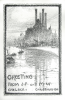 Williams, Marjorie (nee Murray 1880-1961): Greetings from J.F. and M.W., Chelsea, Christmas, dated 1911, print. Presented by Mariella Fischer Williams MD in 2003.