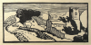 Williams, Marjorie (nee Murray 1880-1961): Village in Dorset, signed, linocut, 16.4 x 25 cms. Presented by Mariella Fischer Williams MD in 2003.