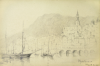 Williams, Marjorie (nee Murray 1880-1961): Sketchbook of a motor trip through France and over the Italian and Spanish borders, signed and dated 1905, watercolour and pencil, 15 x 21 cms. Presented by Mariella Fischer Williams MD in 2003.