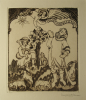 Williams, Marjorie (nee Murray 1880-1961): Gloria in Excelsis Deo, signed, etching, 15 x 13.5 cms. Presented by Mariella Fischer Williams MD in 2003.