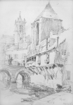 Williams, Marjorie (nee Murray 1880-1961): Moret, dated 1913, pencil on paper, 26 x 18 cms. Presented by Mariella Fischer Williams MD in 2003.