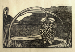 Williams, Marjorie (nee Murray 1880-1961): Fritilary at Doucies, Java, inscribed Fritilary at Doucies, relief print, 13 x 18 cms. Presented by Mariella Fischer Williams MD in 2003.