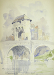 Williams, Marjorie (nee Murray 1880-1961): Sketchbook of a bicycle tour 1907, signed and dated 1907, inscribed MW, mixed media, 14.5 x 21.5 cms. Presented by Mariella Fischer Williams MD in 2003.