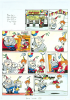 Brennan, Nick (born 1961): Illustration for the Beano No 3151 December 7 2002 page 10 Crazy for Daisy - featuring the Revd Barrington Bennetts (1932-2011), colourist: Brennan, Fran (born 1963), dated 2002, inscribed with notes to printer from artist, watercolour and ink, 45 x 33 cms. Presented by the artist in 2003. © D.C. Thompson & Co. Ltd.