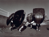 Bevan, Vince (born 1954): Coracle Men, photograph, 39.4 x 49 cms. Presented by Vince Bevan 2003.