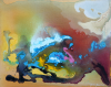 Gardner, Grace (1920-2013): Genesis II, signed, acrylic on canvas, 41 x 51 cms. The Grace Gardner gift.